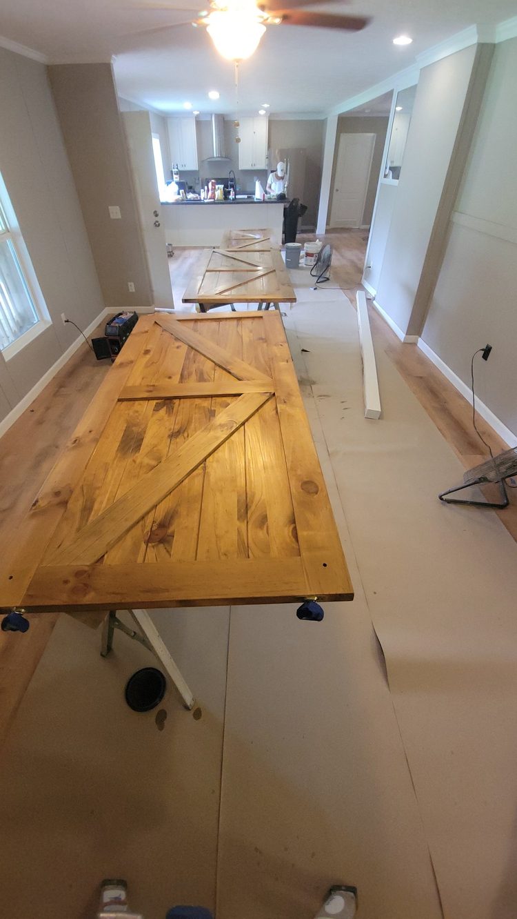 Custom barn door construction