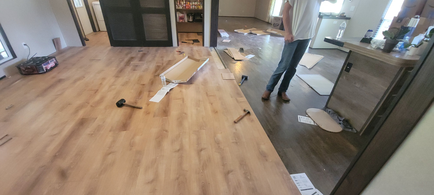 Flooring project progress